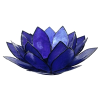 Indigo Lotus Capiz Shell Tea Light Holder