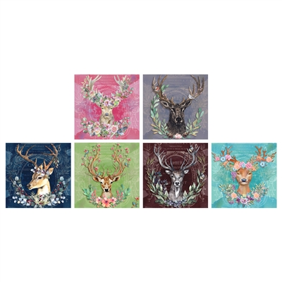 Blossom Deer Square Matchbox Asst 60Pk