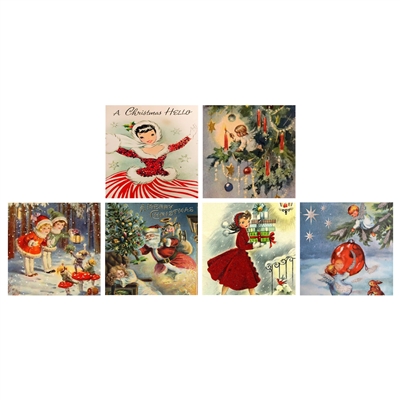 Christmas Past Square Matchbox Asst 60Pk