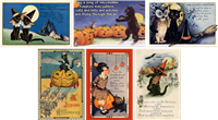 Vintage Halloween Mini Matchbox Asst 60Pk