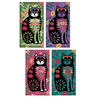 Flower Power Cat Large Matchbox Asst 24Pk