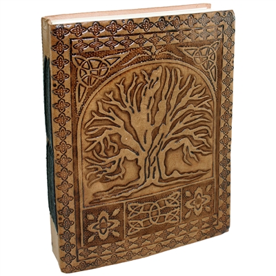 Embossed Tree of Life/Medallion Leather Journal