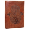 Embossed Hamsa Leather Journal