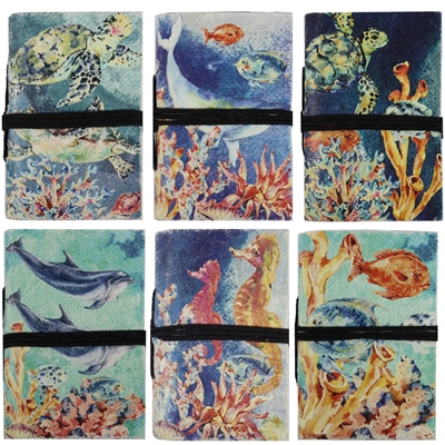 Vintage Sealife Mini Paper Journal