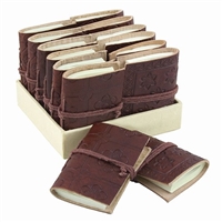 Embossed Leather Mini Journal