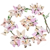 Wonderland Butterfly Stem Garland Pale Peach & Pink