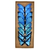 Mystic Blue Paper Butterfly Clips