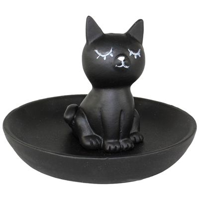 Miss Ebony Cat Ring Tray