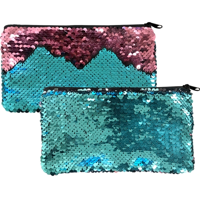 Mermaid Magic Sequin Handbags Aqua & Rose