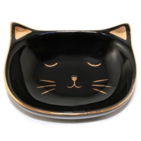 Katy Cat Tray Black & Gold