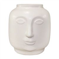 Mod Face Ceramic Vase