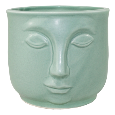 Mod Face Ceramic Vase