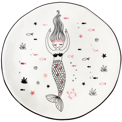 Marin Rising Mermaid Ceramic Plate