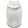 Smiley Cat Glass Jar