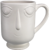 Lovely Belia Face Mug White