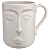 Belia Face Mug  White