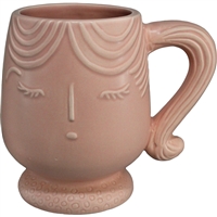 Belia Face Mug  White