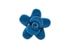 Flower Knob  Blue Ceramic