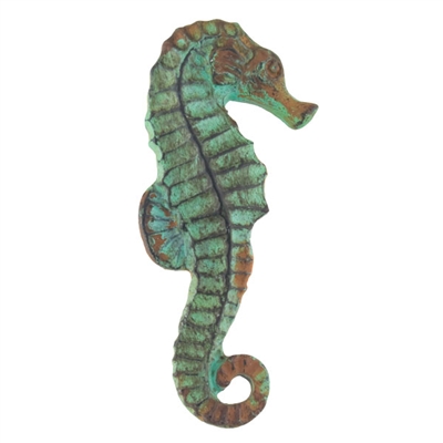 Seahorse Knob Antique Green