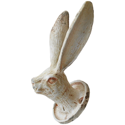 Rabbit Wall Hook Antique White