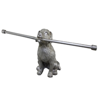 Loyal Companion Dog Ring Bar Gray Metal