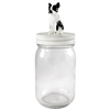 Little Pup Lid Glass Mason Jar