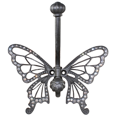 Jeweled Butterfly Wall Hook