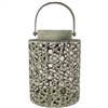 Jayde Lantern Black and Sage Metal