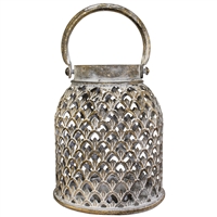 *Nourah Metal Lantern Antq Finish