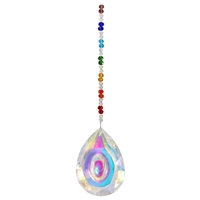 Chakra Chrystal Extra Large Teardrop Sun Catcher