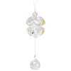 Dbl Trillium Flower Chrystal Sun Catcher