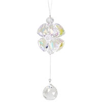 Dbl Trillium Flower Chrystal Sun Catcher