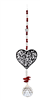 Heart and Chrystal Beads Sun Catcher Strand