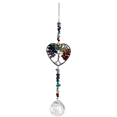 Heart and Gemstones Sun Catcher Strand