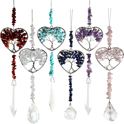 Heart and Gemstones Sun Catcher Strand