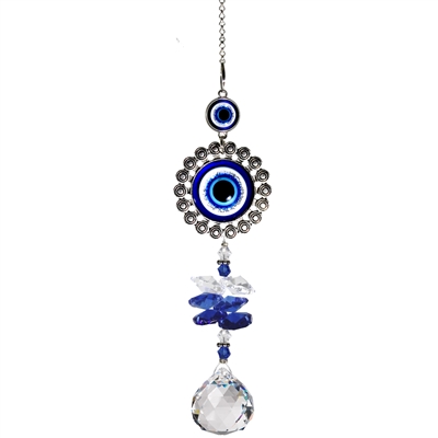 Protection Eye Medallion Chrystal Strand