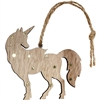 Unicorn Ornament Standing Wood