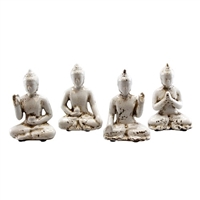 Sitting Buddha White