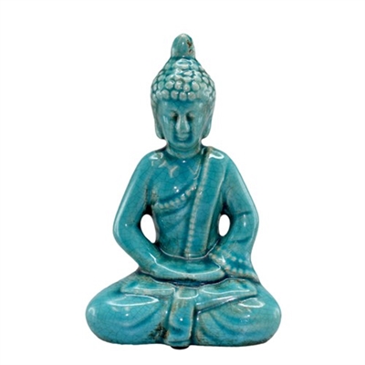 Sitting Buddha Blue