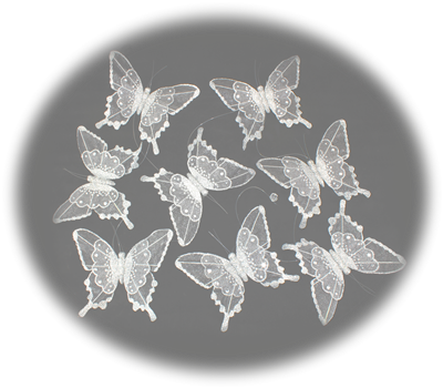 Butterfly Garland Organza