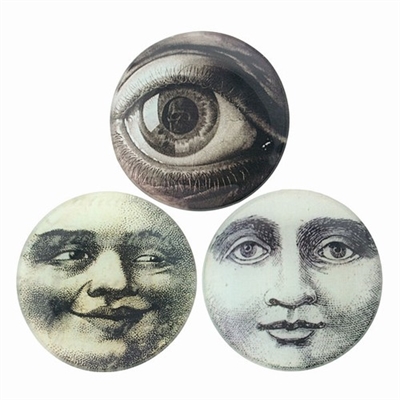 Moon Face & Eye Glass Trays