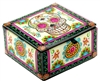 Rosy Sugar Skull Glass Box