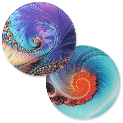 Nautilus Art Glass Trays