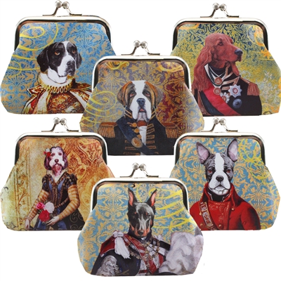 Canine Portrait Clasp Coin Purse