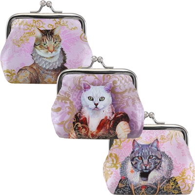 Feline Portrait Clasp Coin Purse