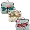 Dragonfly Garden Clasp Coin Purse