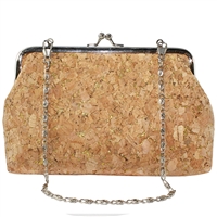 Cork & Gold Handbag with Chain