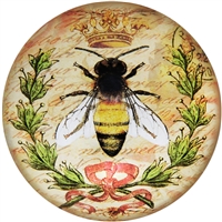 Queen Bee Glass Dome Paperweight