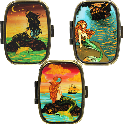 Wishing Vintage Mermaid Pillbox