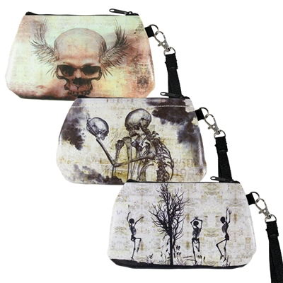 Skeleton Friends Purse Wristlet